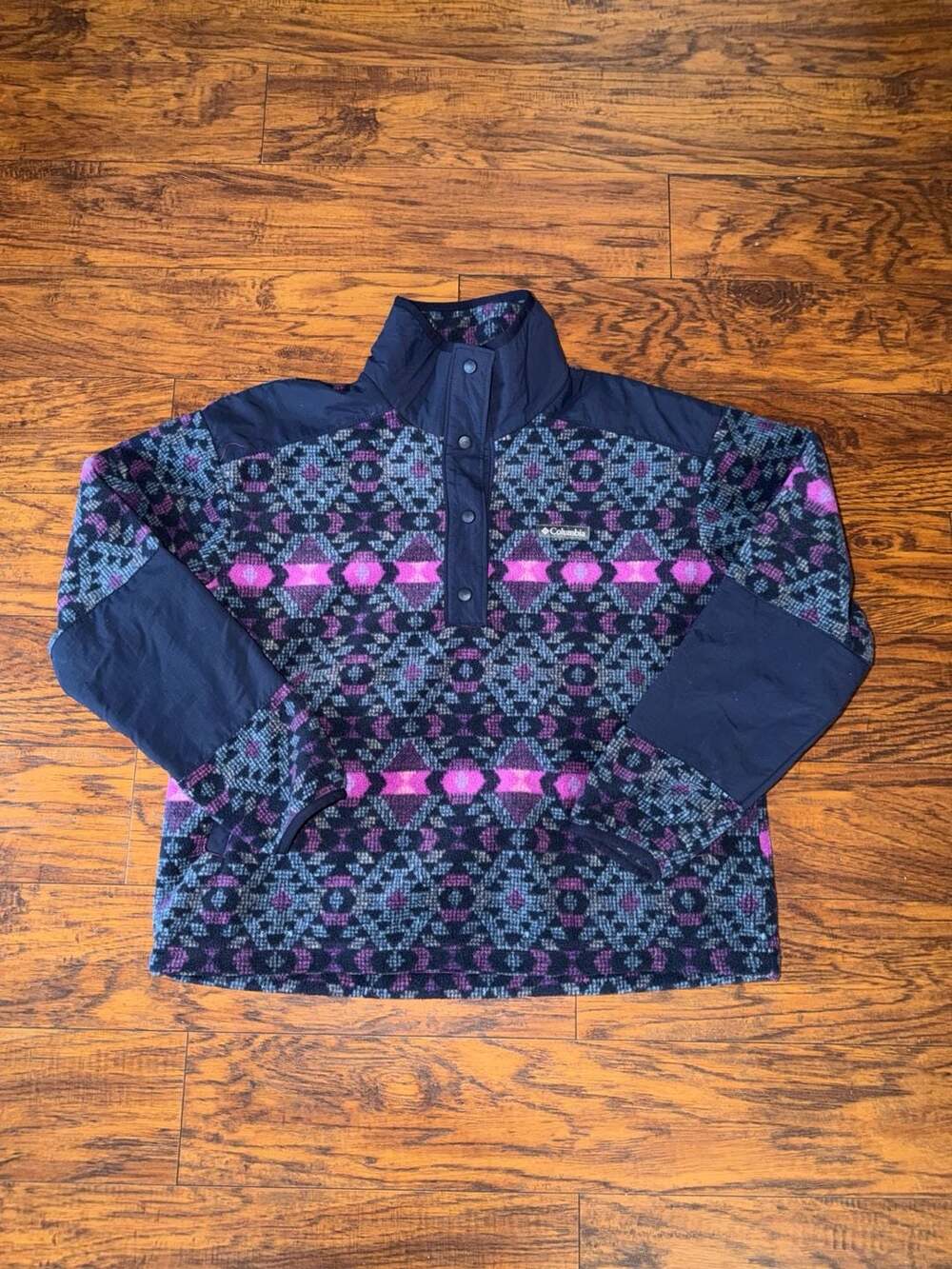 Columbia Benton Springs Crop Pullover Aztec Fleece